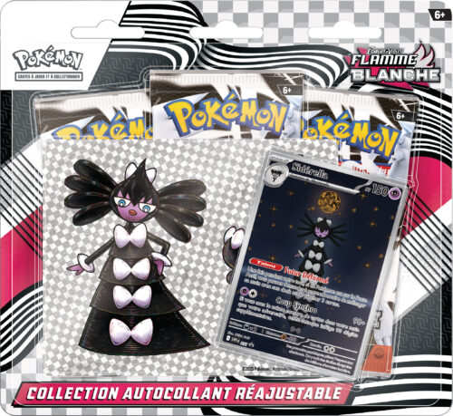 POKÉMON JCC : COLLECTION AUTOCOLLANT RÉAJUSTABLE ÉCARLATE ET VIOLET - EV 10.5 FLAMME BLANCHE - FR